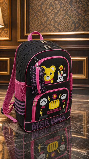 Pink & Black "School Time" Bag